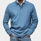 Tomáš – Elegantní pánské polo s dlouhým rukávem