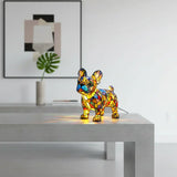 Francouzský Bulldog - Lampa ve Vitrážích