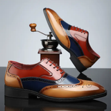 Dominik – Vintage brogue boty s křídlovou špičkou