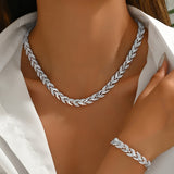 Claudine™ Stříbro — náhrdelník + náramek