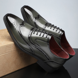 Dominik – Vintage brogue boty s křídlovou špičkou