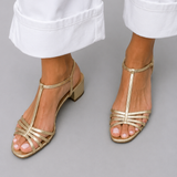 Allegra™ | Zlaté sandály každodenní elegance