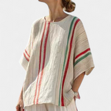 Mia – boho tištěná blůza a pohodlné široké kalhoty