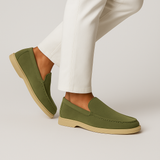 Pohodlné pánské loafers – Olivově zelené